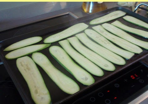 Calabacines a la plancha