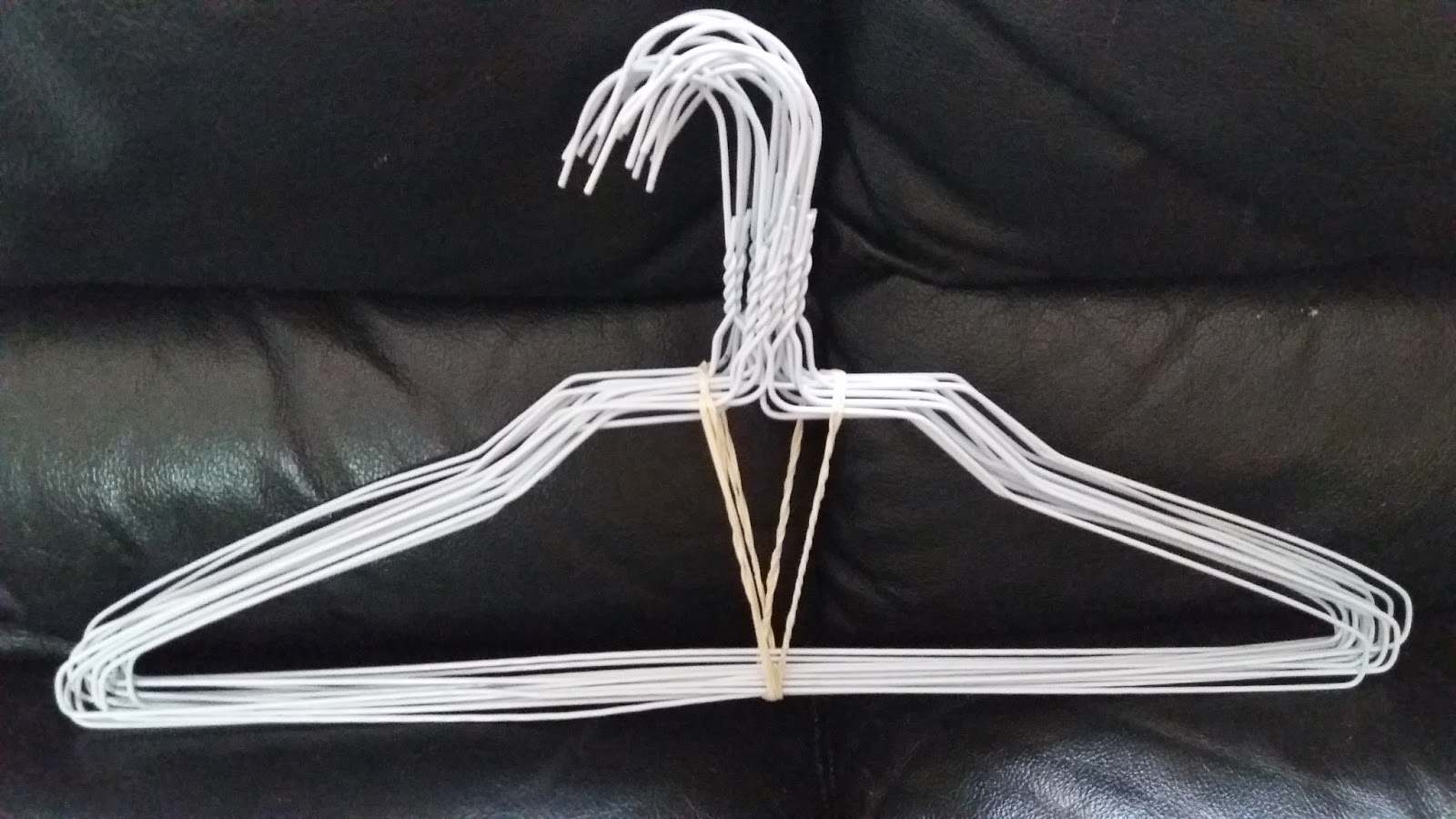 Jerusalem Business Blog OnLine Gemach 16 white wire hangers 2 NIS