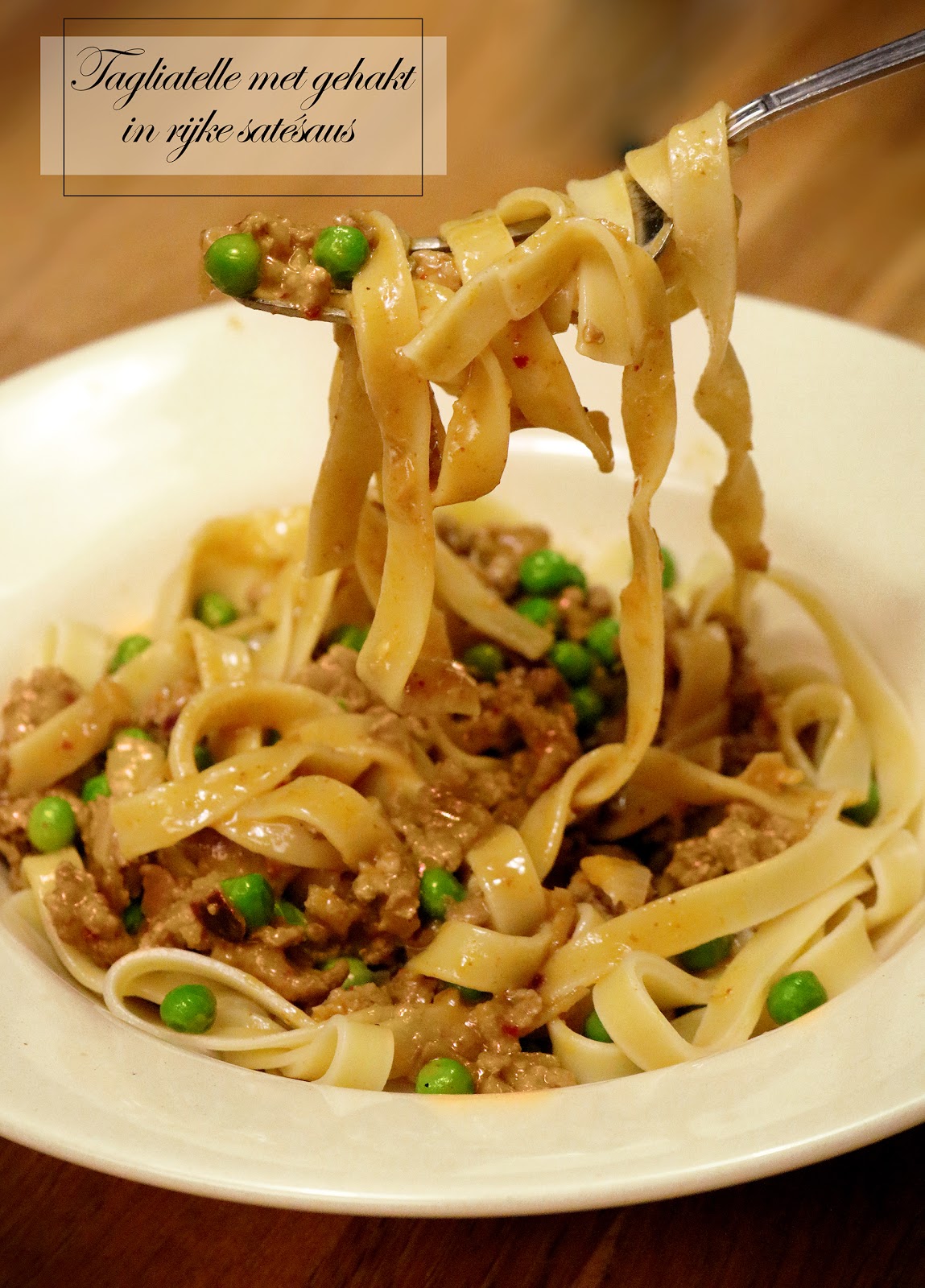 Beste Kitchen Elf: Tagliatelle met gehakt in rijke satésaus WI-39