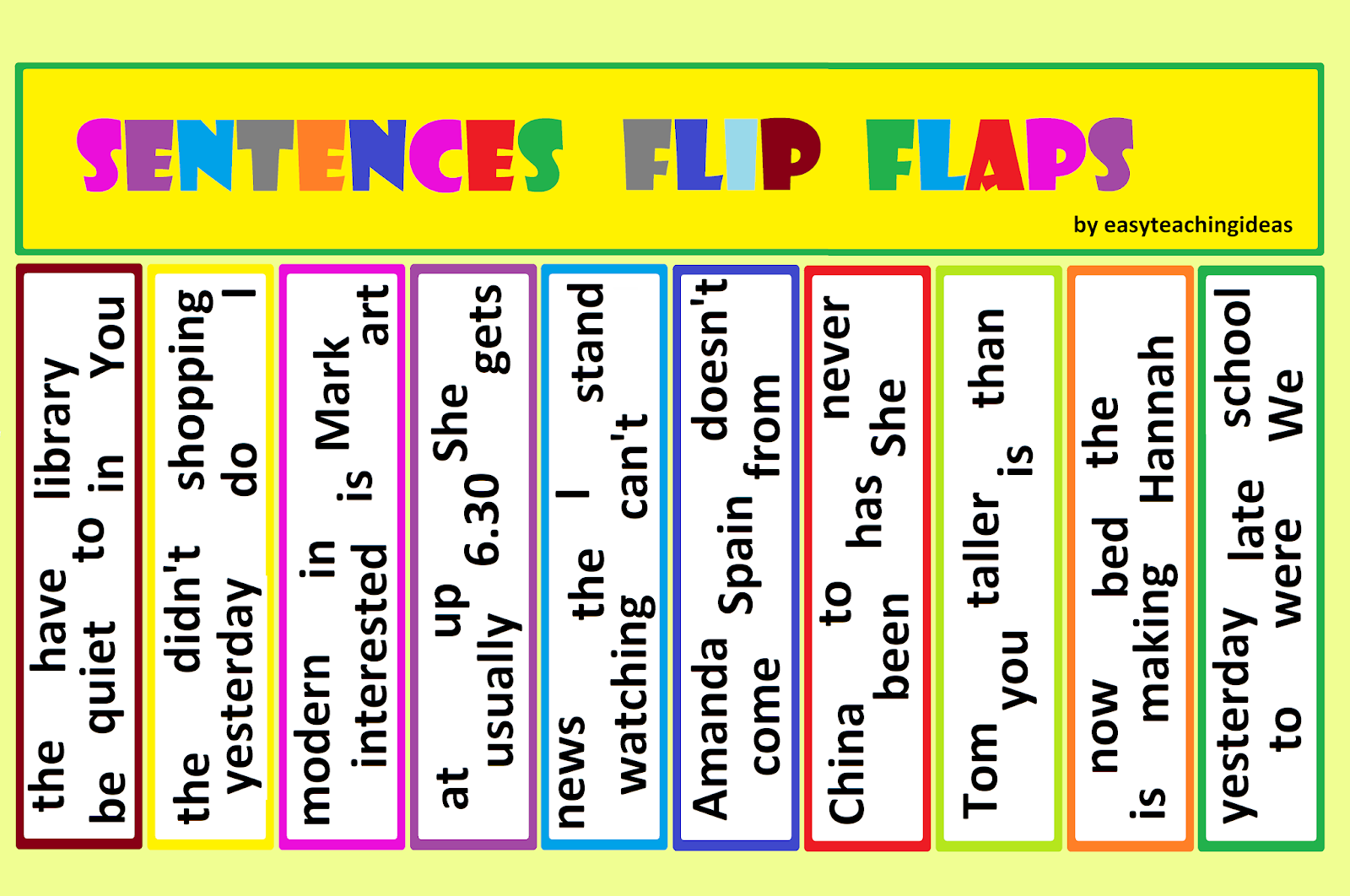 moje pomysły jak Let's focus on FlipFlaps