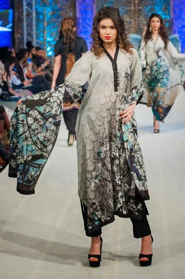 Summer Wear Lawn Collection For Girls By Bashir Ahmad From 2014 | WFwomen