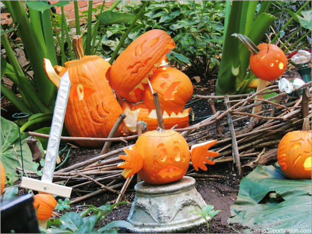 Decoraciones de Halloween en Massachusetts: Beacon Hill, Boston