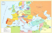 mapa de Europa despues de la segunda guerra mundial. (europa )