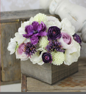 wedding flowers in a box 