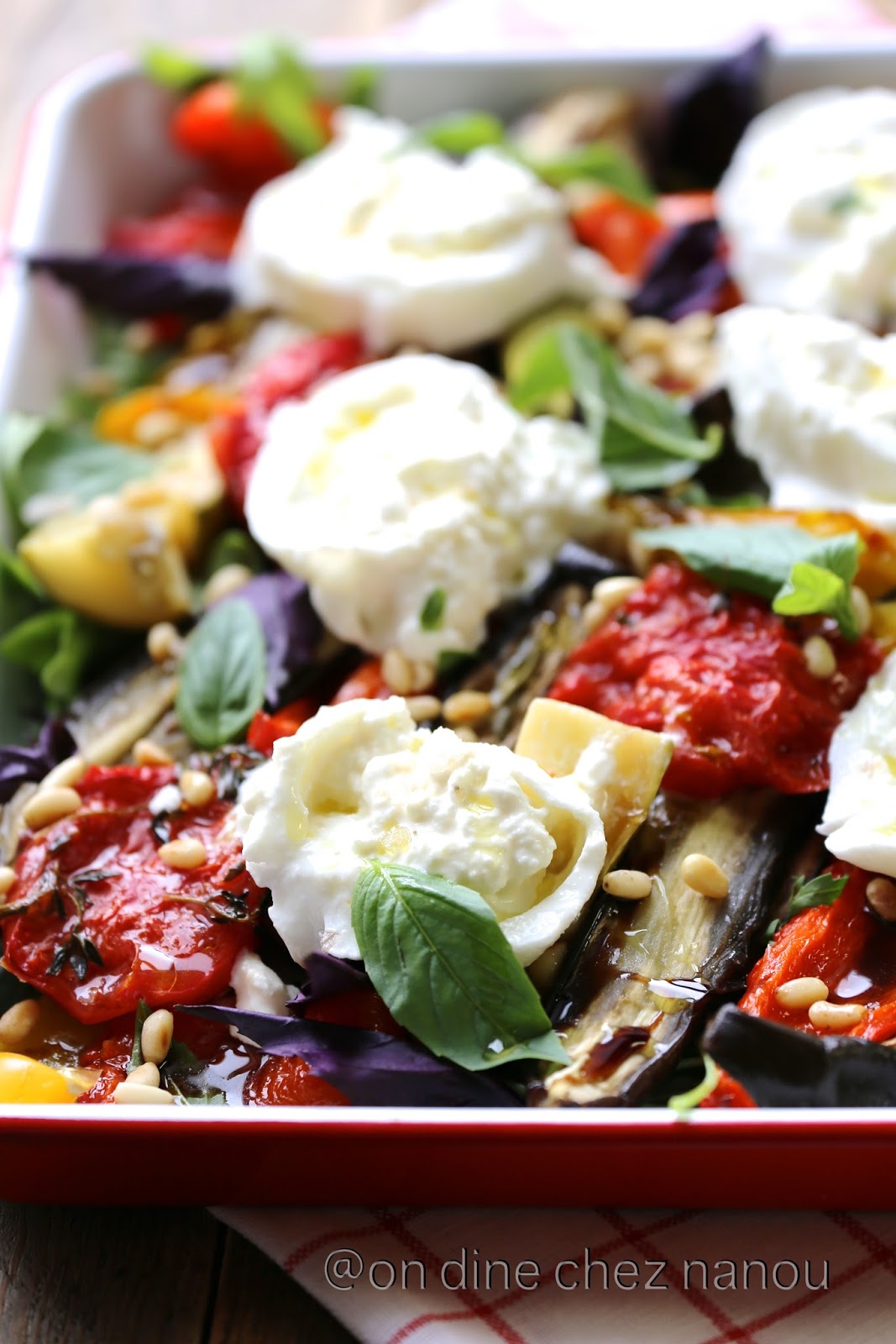 Legumes D Ete Au Four Burrata On Dine Chez Nanou