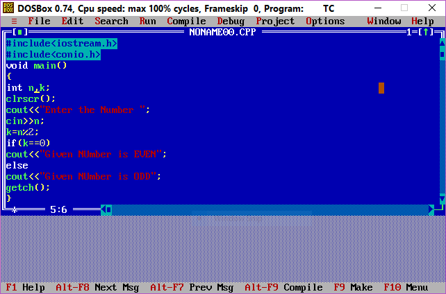 C++ Program to check whether the given number is Odd or Even - Useless ...