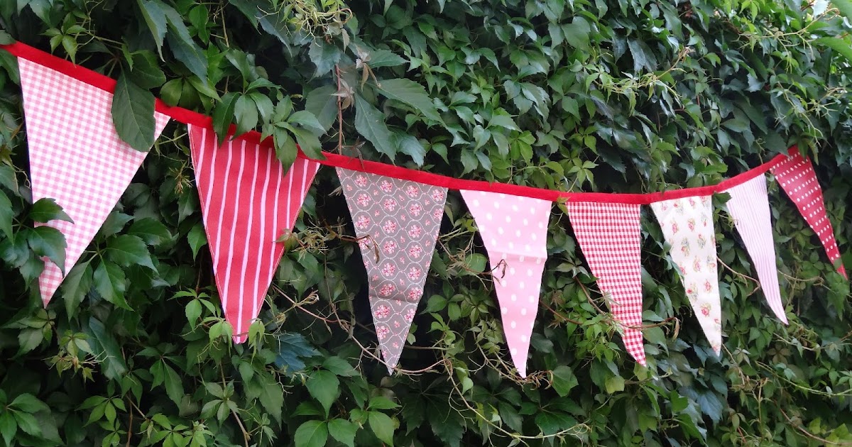Bodenseewellen Bunte Wimpel für den Garten