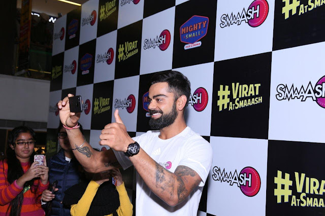 Cricket Icon Virat Kohli visits Smaaash, Ludhiana Cricket Icon Virat Kohli visits Smaaash, Ludhiana