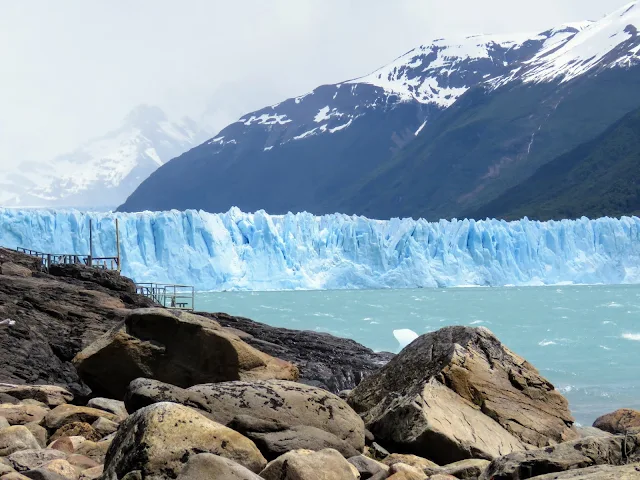 Perito Moreno Glacier viewed from below near El Calafate Argentina