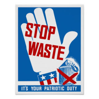 WW2 Stop Waste Poster