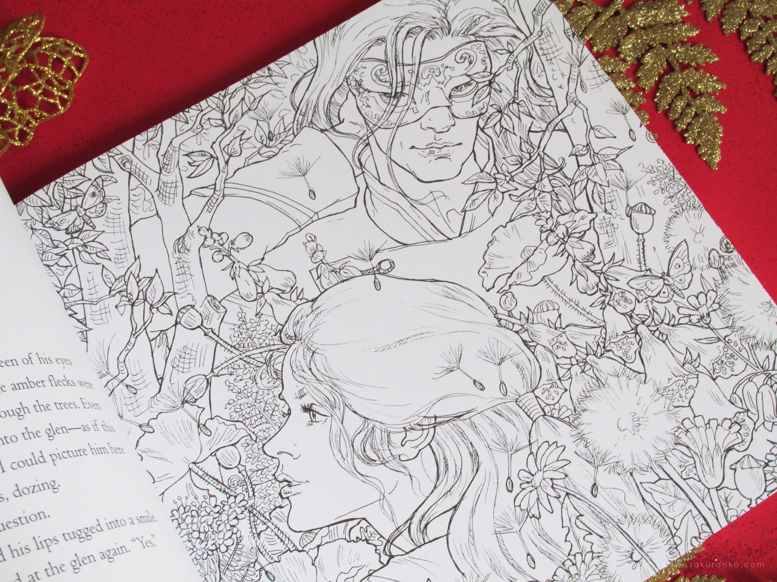 Sakuranko: A Court of Thorns and Roses Coloring Book by Sarah J. Maas