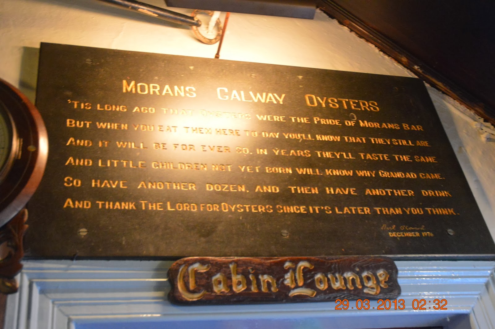 iloveIreland Moran's Oysters Galway