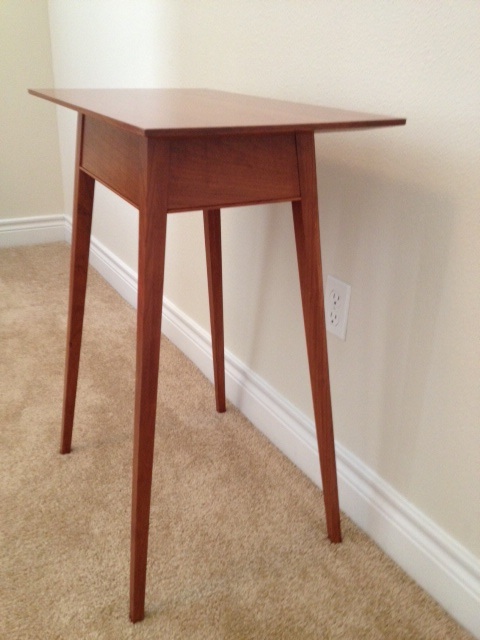 cherry bedside table woodworking plan