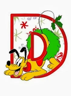 Alfabeto Navideño de personajes Disney D P.
