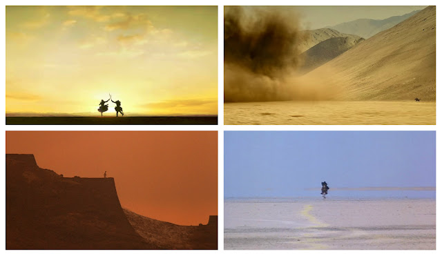 Extreme Long Shots in Sanjay Leela Bhansali's Padmaavat, David Lean's Lawrence of Arabia, Akira Kurosawa's Ran