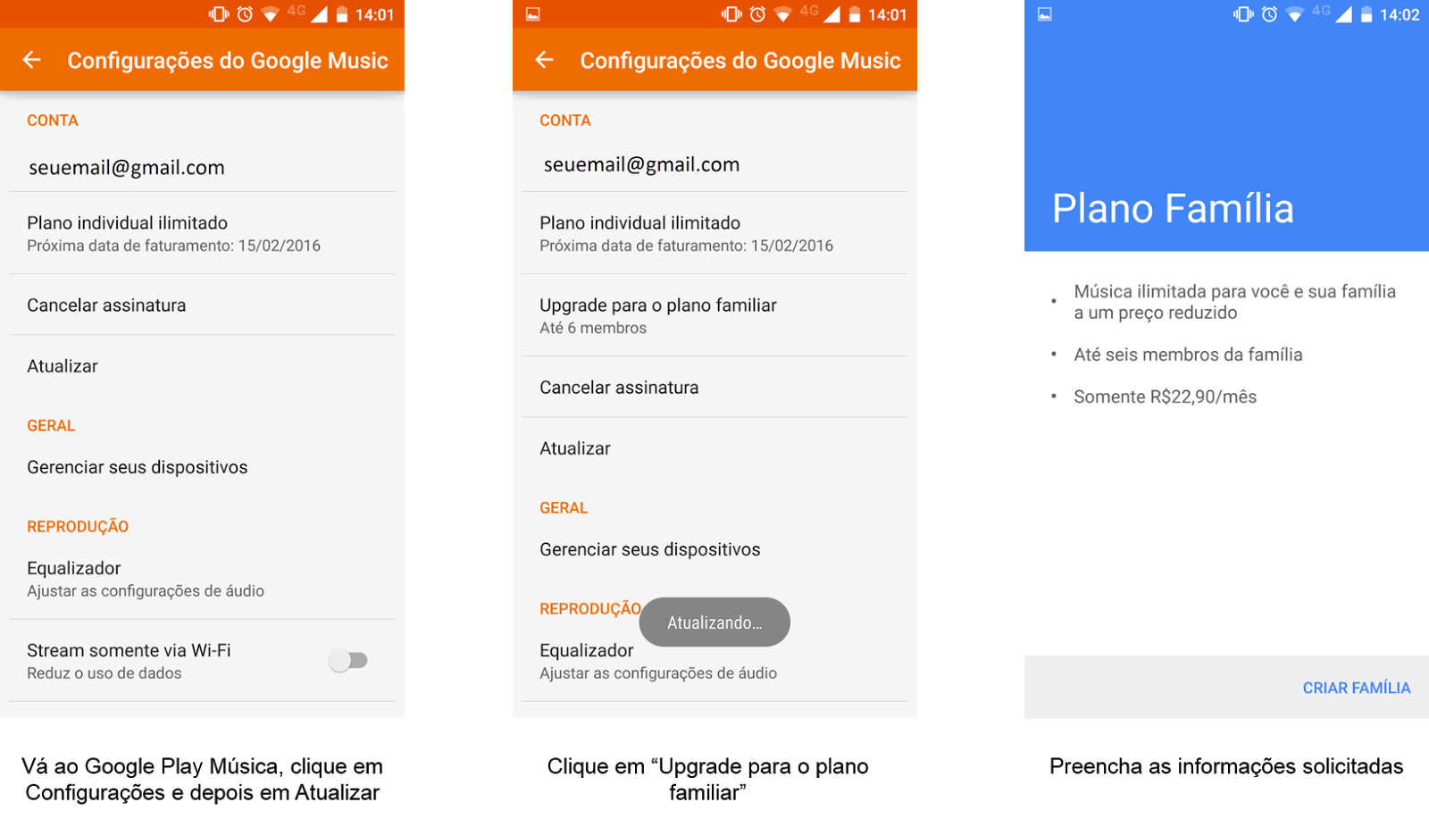 Como cancelar a assinatura do Google Play Música