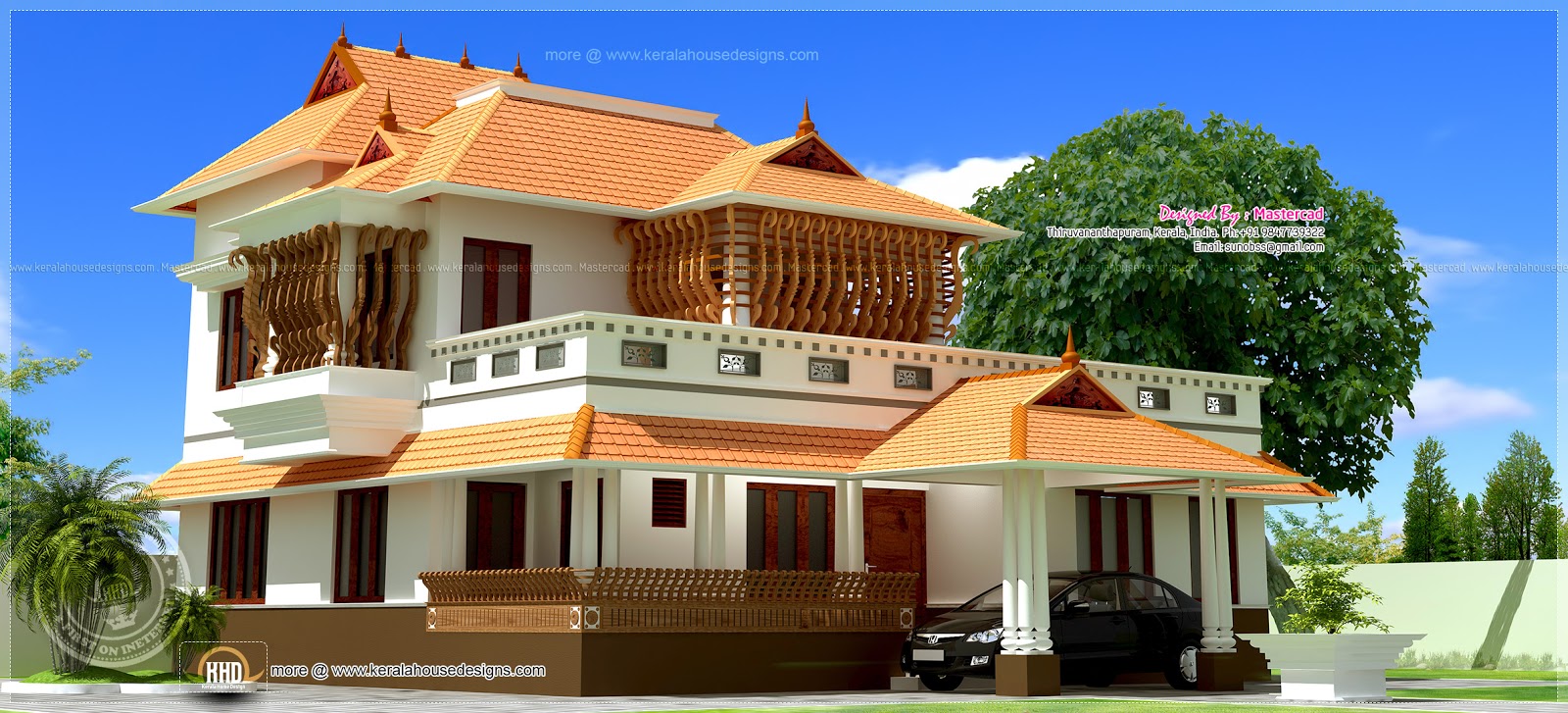 1712 square feet beautiful traditional Kerala villa - Kerala home