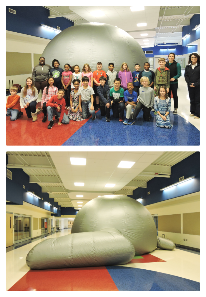 Lake Carolina Elementary Communigator Star Lab with Fourth Grade