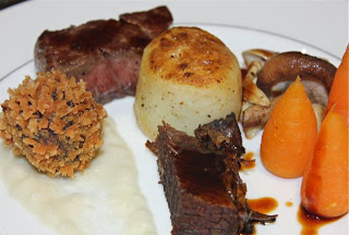BEEF WITH ORANGE SPICED CARROTS