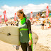 #Social Claro Verano y Isidora Ureta realizaron una clínica de Surf en playa La Boca .