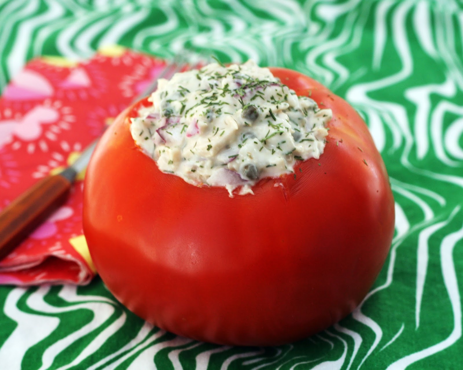 Recipes by Rachel Rappaport TahiniDill Tuna Stuffed Tomatoes