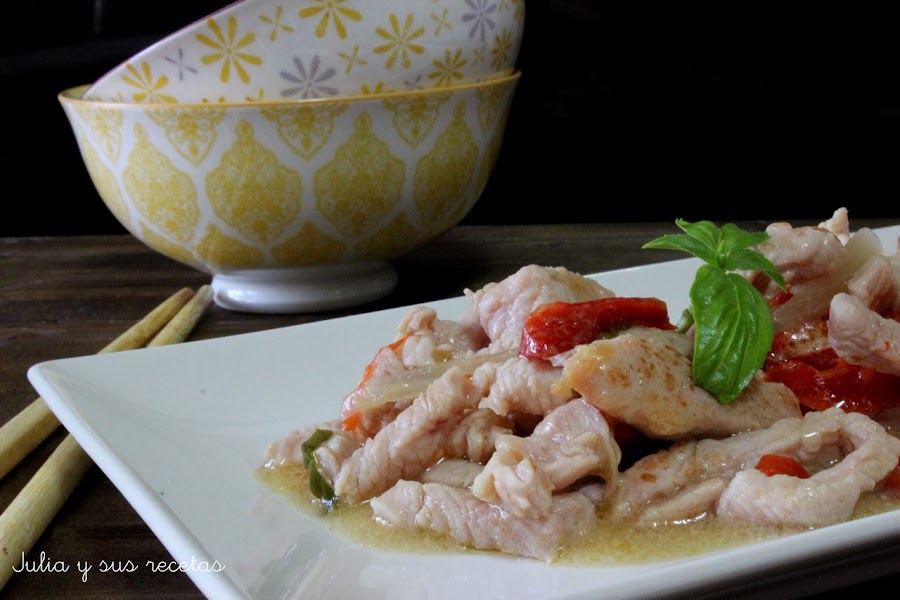 Ragú de pavo con leche de coco