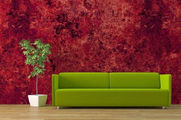 Red wallpaper for Royal rooms in your home