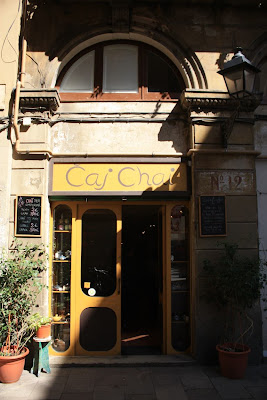 Caj Chai tea house in Barcelona