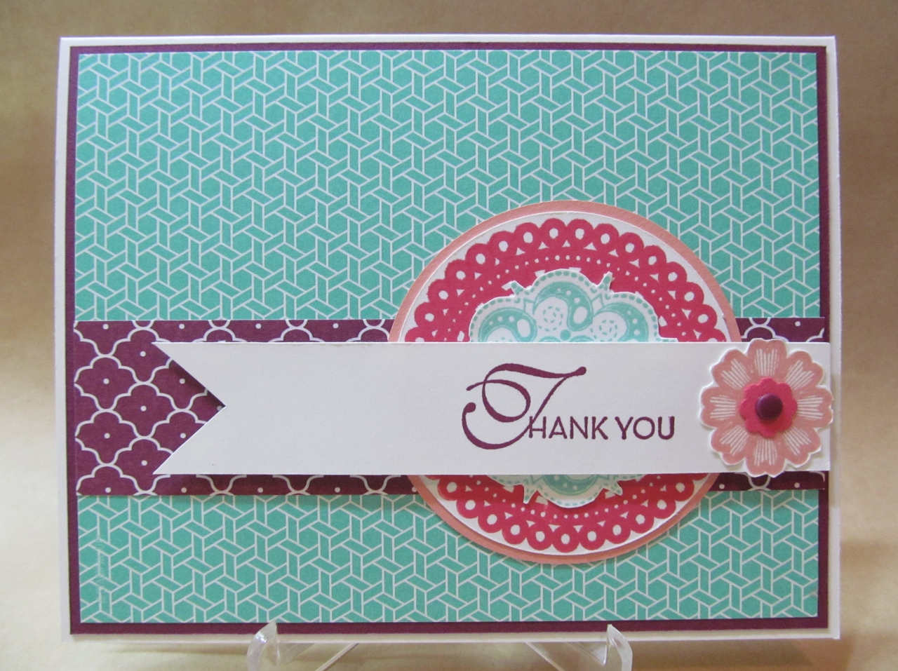 Savvy Handmade Cards: Fun Colors Thank You Card