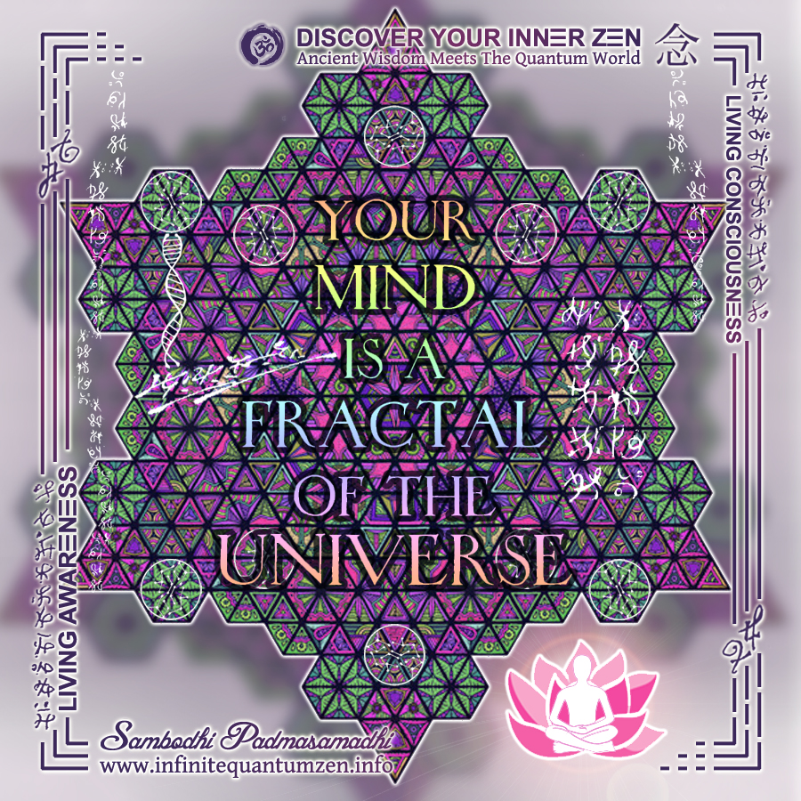 Sacred Geometry, Sri Yantra Shakti Lotus Fractal Mandala Vortex, Holographic Universe - Infinite Quantum Zen, Success Life Quotes