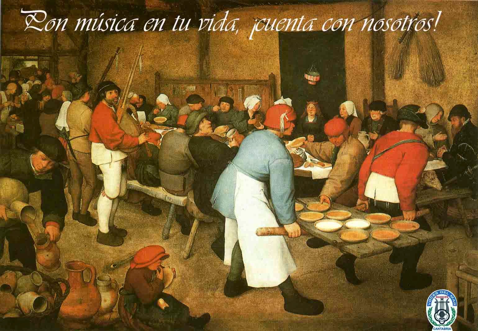 Banquete de boda. Bruegel