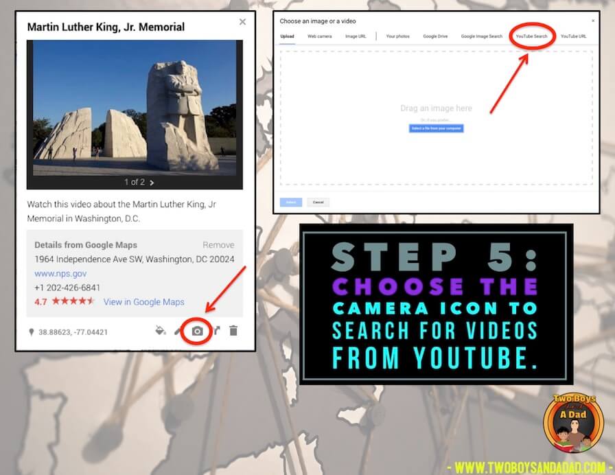 adding videos and images in Google Maps