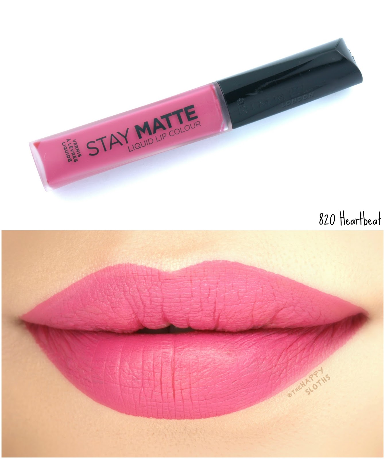 Rimmel London Stay Matte Liquid Lip Colour | 820 Heartbeat: Review and Swatches