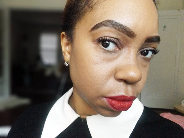 classic make-up look tutorial, red lip tutorial