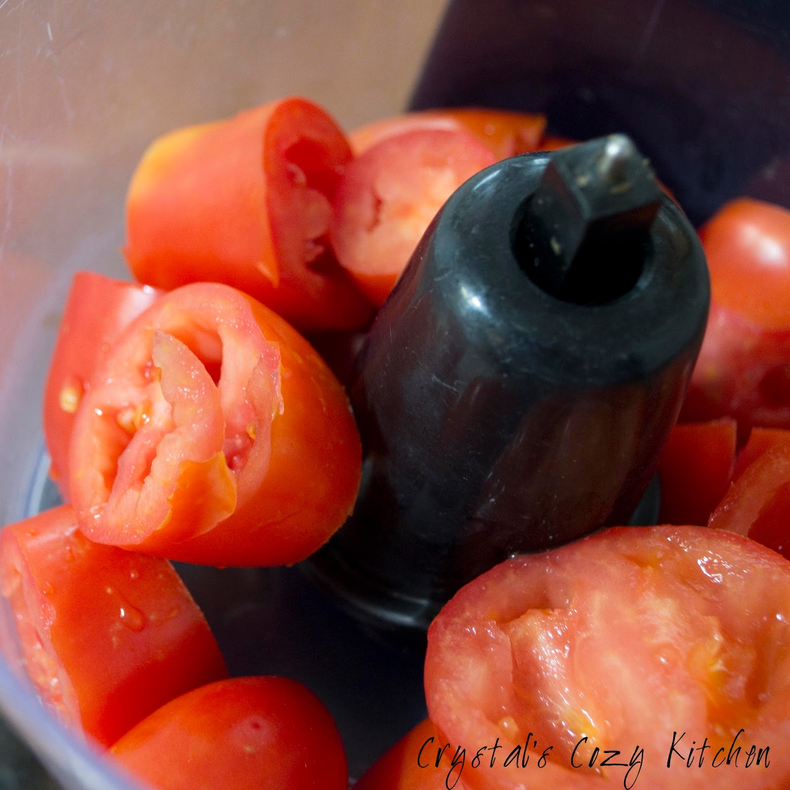 Crystal's Cozy Kitchen Fresh Salsa using a Food Processor