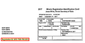 Illinois License Plate Renewal Fee