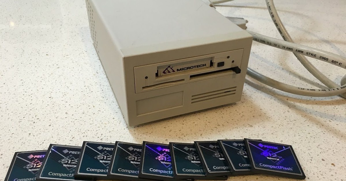 MATRIXSYNTH Rare Microtech SCSI Compact Flash Card Reader for Sampler