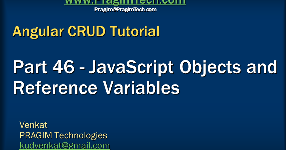 Sql server, .net and c# video tutorial: Javascript objects and ...