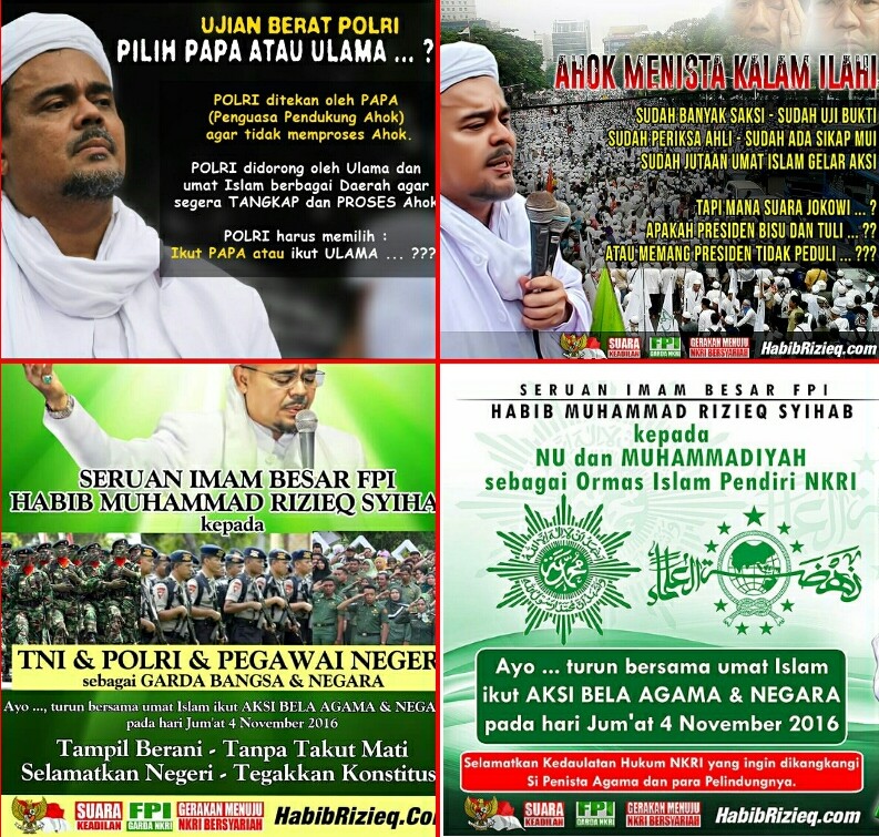 Habib Rizieq Polisi Silahkan Pilih Ikut Papa Pendukung Ahok Atau Ulama Beritaislam24h Berita Cyber Crime