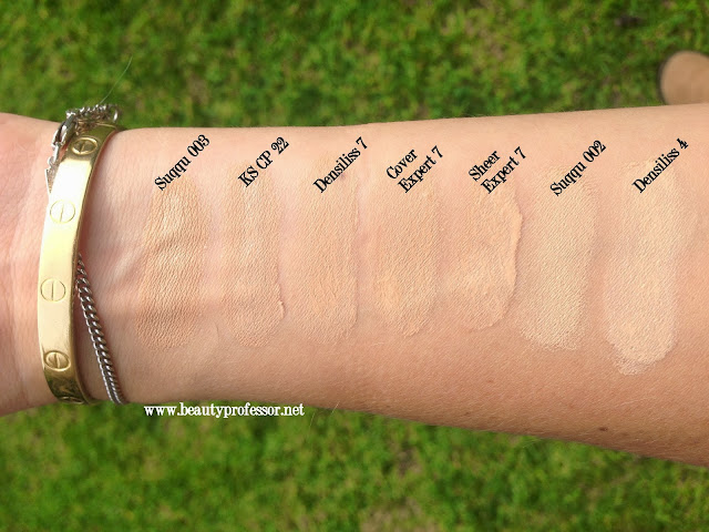 Beauty Professor: Foundation Swatch Comparisons...Suqqu, By Terry ...