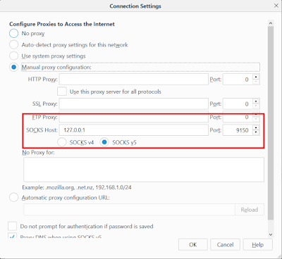 Настройки proxy в Tor браузере