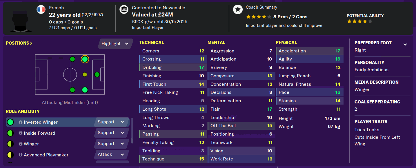Allan Saint Maximin FM20 Allan Saint Maximin FM20