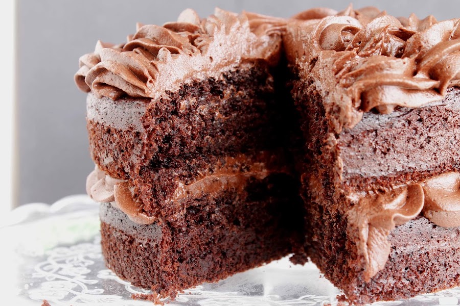 Receta Layer cake de chocolate y buttercream de chocolate