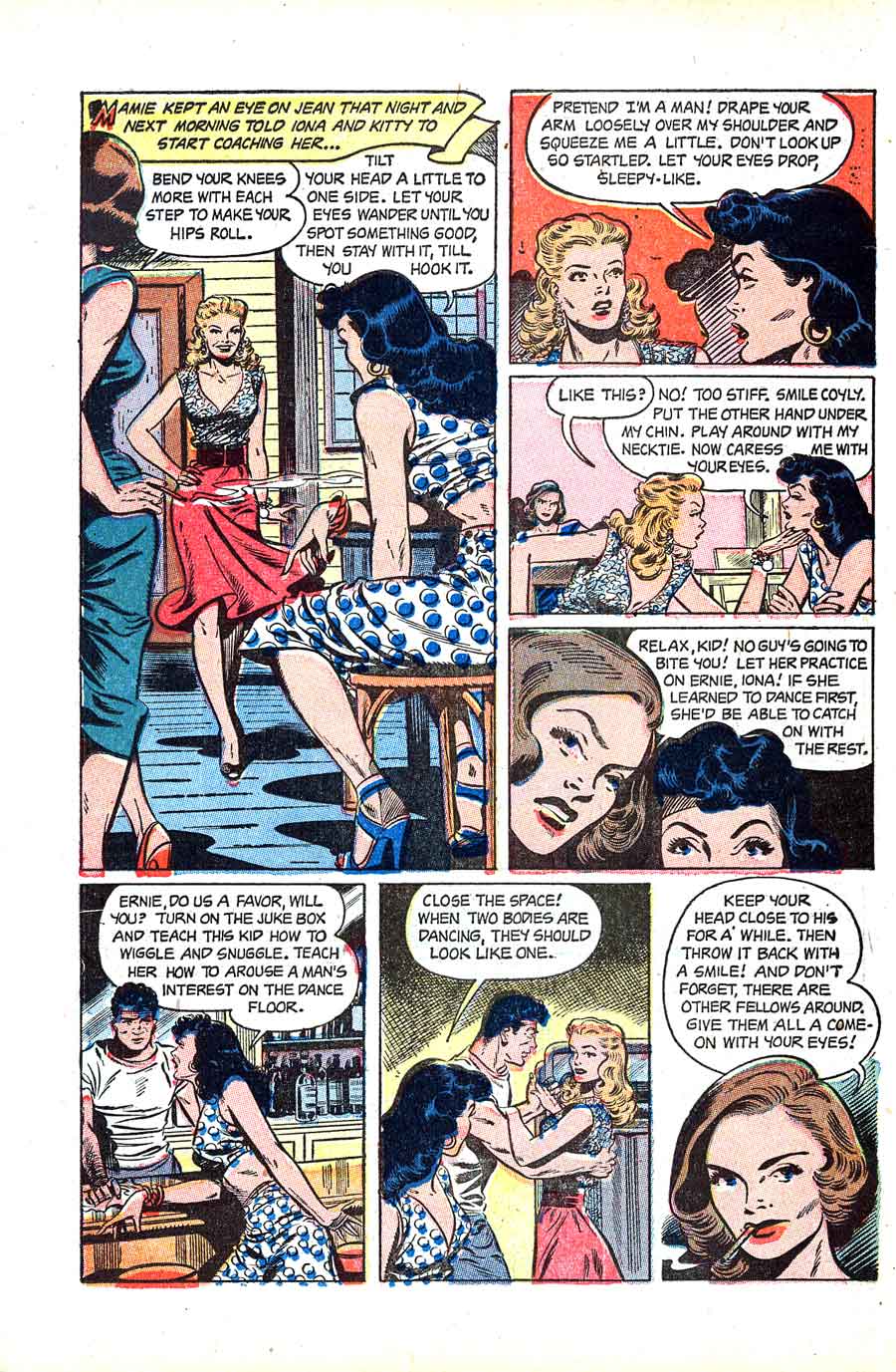 Pictorial Romances #20 st. john golden age 1950s romance comic book page art by Matt Baker