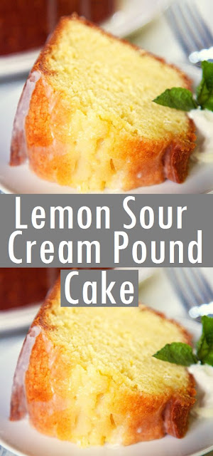 LEMON SOUR CREAM POUND CAKE