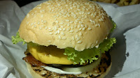 Custom Burger Joint, Customized Burger with Sesame Bun