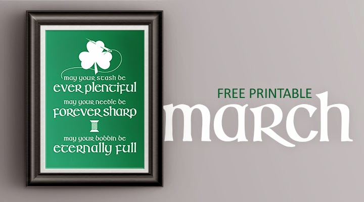 Irish Sewing Blessing [completely made up] -- free printable in multiple sizes and colors | The Inspired Wren