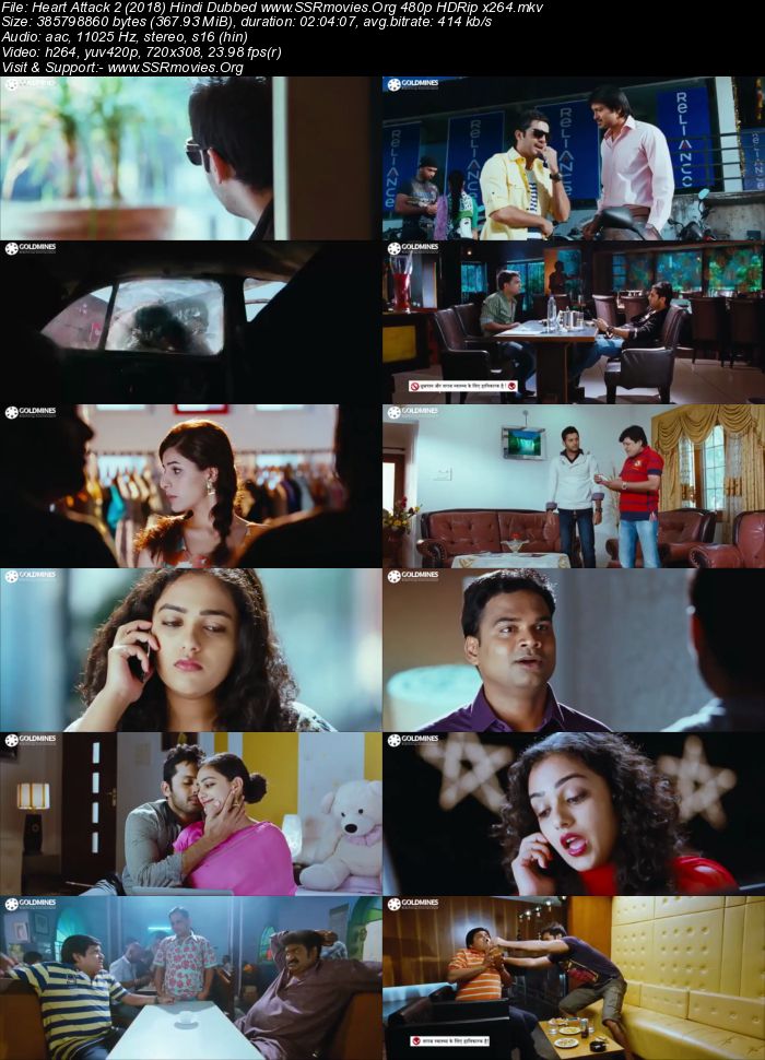 Heart Attack 2 (2018) Hindi Dubbed 480p HDRip