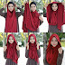 Kreasi Hijab Warna Merah