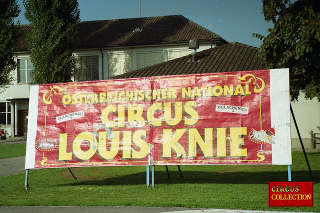 Convois, montage, installation et coulisses de l'Osterreichiser National Circus de Louis Knie senior Bregenz 1998
